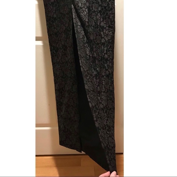 THEIA Lace Column Gown, Long/Full Length - Picture 8 of 8